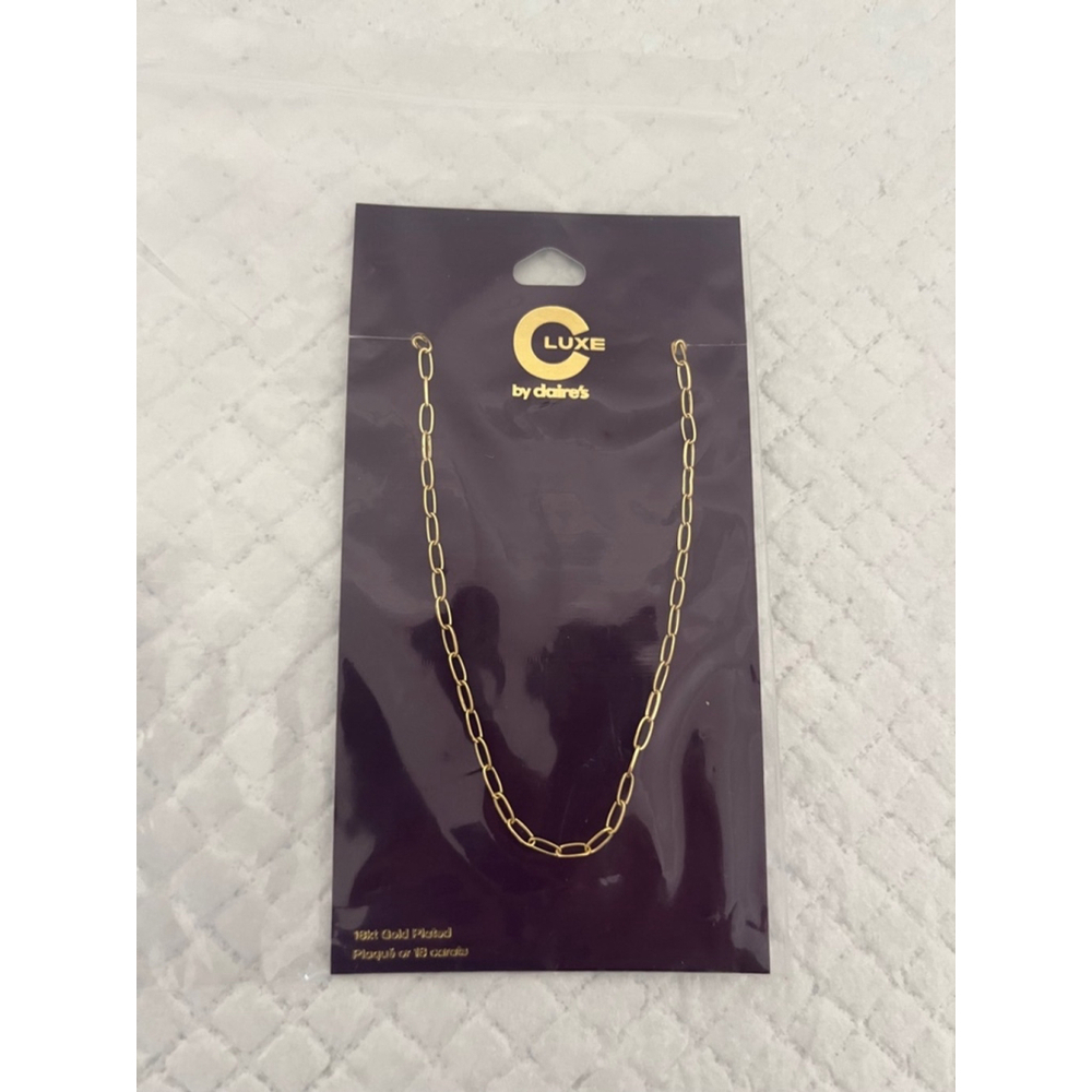 Women's C Luxe by Claire's 18 K Gold Plated Chain Necklace